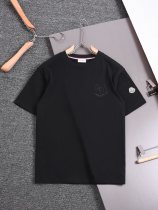 追跡付 モンクレール 激安偽物 刺繍ロゴラウンドネック半袖Tシャツ