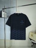高品質 フェンディ 激安通販 コットンクルーネック半袖Tシャツ2色