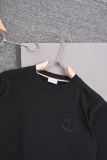 追跡付 モンクレール 激安偽物 刺繍ロゴラウンドネック半袖Tシャツ