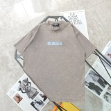 追跡付 バレンシアガ コピーおすすめ 水洗いバックテープ半袖Tシャツ
