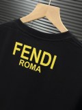 稀少 フェンディ コピーおすすめ 24 ss夏の胸元悪魔の目プリントカップル半袖Tシャツ2色
