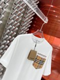大人気 バーバリー コピーおすすめ 2024 ss最新レザーロゴ発泡丸首半袖Tシャツ
