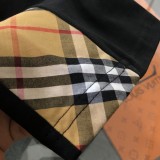 【話題商品！】 バーバリー 偽物通販 2024SSチェックパッチワーク半袖Tシャツ