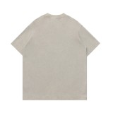 稀少 バレンシアガ 激安通販 水洗い星の落書きプリントグラデーションカジュアル丸首半袖Tシャツ