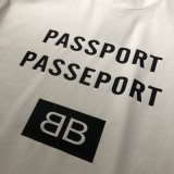 入手困難 バレンシアガ コピー 2024新パスポートシリーズシンプル半袖Tシャツ