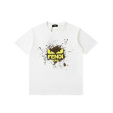 累積売上総額第１位！ フェンディ 激安偽物 2024 SSビッグロゴインキプリント半袖Tシャツ2色