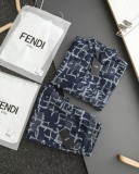 日本未入荷 フェンディ 激安通販 ジャカードフルプリントパンツ5分パンツ