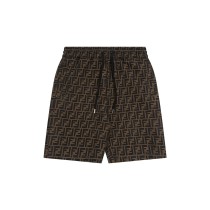 超話題! フェンディ 偽物通販 ロゴジャカードパンツカップルカジュアル5分丈パンツ