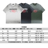 追跡付 バレンシアガ 激安偽物 レインプリントグラデーションカジュアル丸首半袖Tシャツ