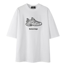 【限定】 バレンシアガ 激安通販 2024新作刺繍お父さん靴半袖Tシャツ