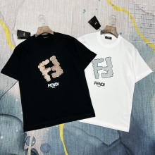 超奇跡の入荷☆ フェンディ n級品 夏の新限定モデルFF個性的な半袖Tシャツ2色