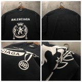 ★超人気 バレンシアガ 激安偽物 2024新作ハンドパスポートシリーズプリント半袖Tシャツ