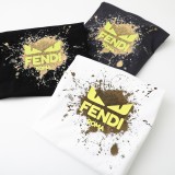 累積売上総額第１位！ フェンディ 激安偽物 2024 SSビッグロゴインキプリント半袖Tシャツ2色