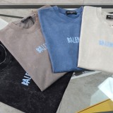 追跡付 バレンシアガ コピーおすすめ 水洗いバックテープ半袖Tシャツ