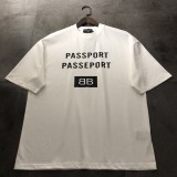 入手困難 バレンシアガ コピー 2024新パスポートシリーズシンプル半袖Tシャツ