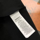 超話題! バーバリー 偽物通販 2024新作スエード発泡アルファベットロゴ半袖Tシャツ