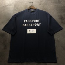一目惚れ♪ バレンシアガ 激安通販 2024新パスポートシリーズシンプル半袖Tシャツ