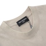 稀少 バレンシアガ 激安通販 水洗い星の落書きプリントグラデーションカジュアル丸首半袖Tシャツ