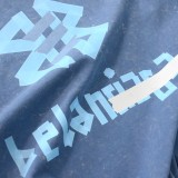 新作 バレンシアガ 偽物通販 水洗いバックテープ半袖Tシャツ