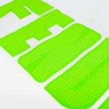 高品質 フェンディ 激安通販 アルファベットロゴ蛍光緑プリントラウンドネック半袖Tシャツ