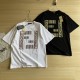 ★超人気 フェンディ スーパーコピー 丸首純綿丸首男女ゆったりタイプ半袖Tシャツ2色