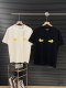 稀少 フェンディ コピーおすすめ 24 ss夏の胸元悪魔の目プリントカップル半袖Tシャツ2色
