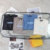 追跡付 バレンシアガ コピーおすすめ 水洗いバックテープ半袖Tシャツ