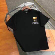超奇跡の入荷☆ フェンディ スーパーコピー 2024新作歯ブラシベアーアルファベット刺繍半袖Tシャツ