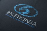 稀少 バレンシアガ 激安偽物 2024 SSファジィLOGO直噴プリント半袖Tシャツ2色