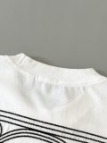 追跡付 バーバリー スーパーコピー 2024 ss背中アルバム明糸刺繍半袖Tシャツ