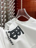 高品質 バーバリー n級品2024 ss最新レザーロゴ発泡丸首半袖Tシャツ