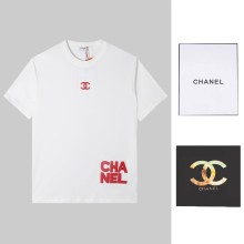 日本未入荷 シャネル 激安通販 2024ロゴ刺繍半袖