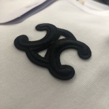 一目惚れ♪ シャネル 激安偽物 2024新作ロゴ刺繍クラシック半袖Tシャツ