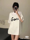 ★超人気 グッチ コピーおすすめ 2024春夏新作イニシャルプリントラウンドネック半袖Tシャツ2色