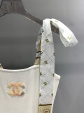★超人気 シャネル n級品 ダブルCビーズ刺繍リボンバインダーニットベストスカート3色