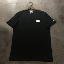 累積売上総額第１位！シャネル n級品 2024新作ロゴ刺繍クラシック半袖Tシャツ
