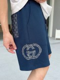 入手困難 グッチ コピー 刺繍ロゴ入りカジュアルパンツミディアムパンツ