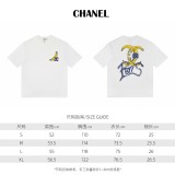日本未入荷 シャネル 激安偽物 2024 SSバナナ手描き柄半袖Tシャツ