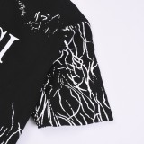 一目惚れ♪ グッチ 激安通販 フルプリントロゴプリント半袖Tシャツ