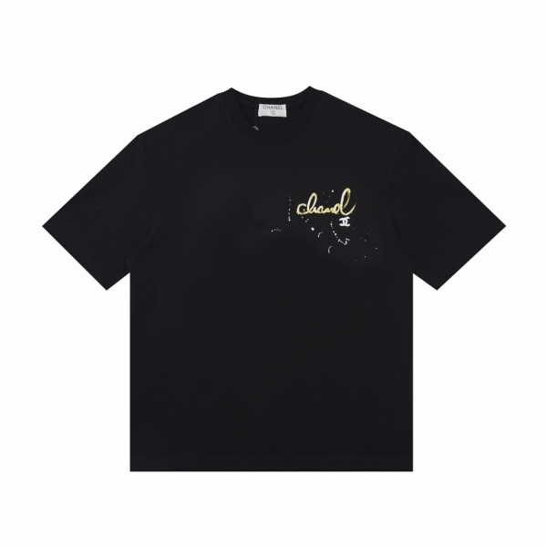 超奇跡の入荷☆ シャネル コピー 2024 SSカラーフリンジダブルリングプリント半袖Tシャツ