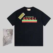 超話題! グッチ n級品 2024クラシック赤緑ストライププリント半袖