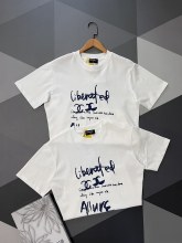 ★超人気 シャネル 激安通販 2024 SS春夏落書きアルファベットプリント半袖Tシャツ