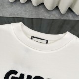 追跡付 グッチ 激安偽物 定番タオルアルファベット刺繍半袖Tシャツ