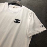 一目惚れ♪ シャネル 激安偽物 2024新作ロゴ刺繍クラシック半袖Tシャツ