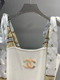 ★超人気 シャネル n級品 ダブルCビーズ刺繍リボンバインダーニットベストスカート3色