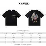 稀少 シャネル スーパーコピー 2024ロケットボックスバッグロゴ落書き半袖Tシャツ