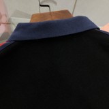 【限定】グッチ n級品 2024春夏新作立体刺繍ロゴ刺繍開襟ポロシャツ半袖