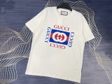 ★超人気 グッチ コピー 2024春夏新作プリントロゴラウンドネック半袖Tシャツ2色