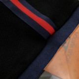 【限定】グッチ n級品 2024春夏新作立体刺繍ロゴ刺繍開襟ポロシャツ半袖