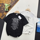 大人気 セリーヌ コピー  24 ss夏の新作シリーズシンプルアルファベットロゴプリント半袖Tシャツ2色